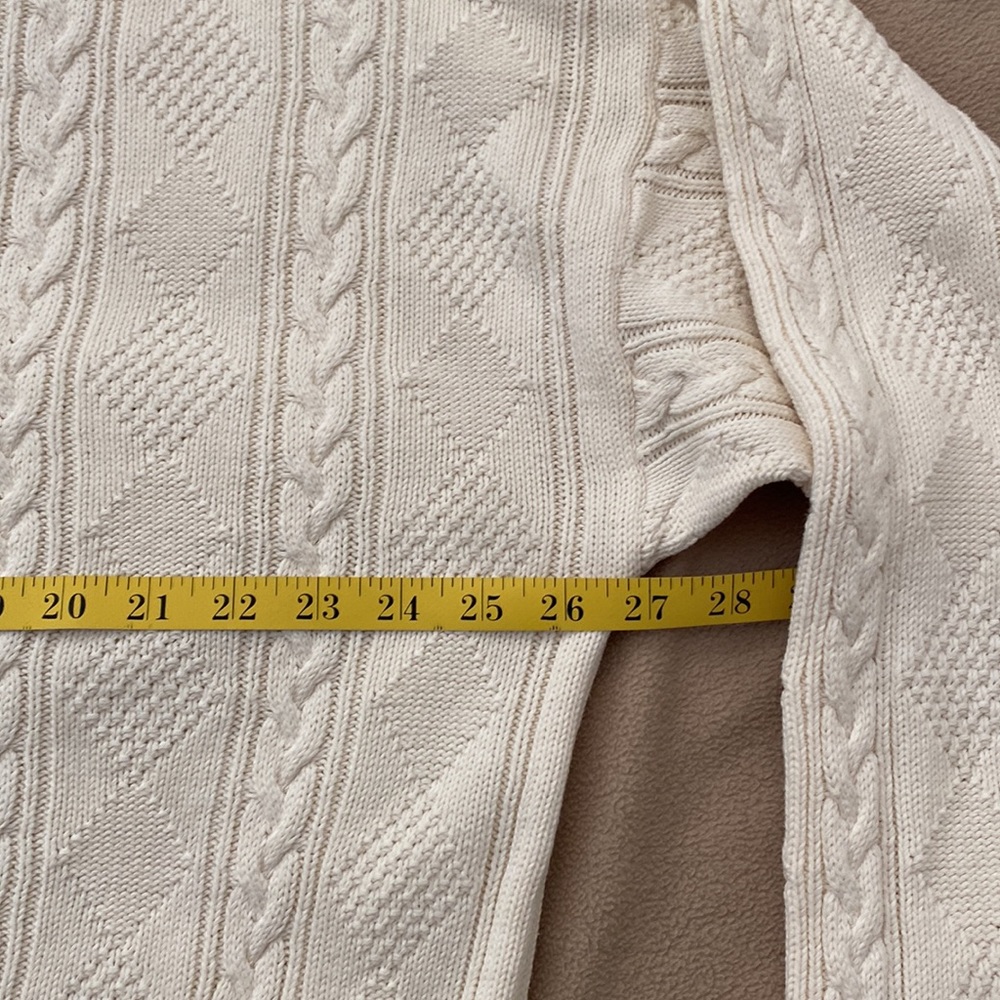 Spectacular JACK NICKLAUS V-Neck UNISEX Ivory Sweater ⛳️ - Picture 7 of 8